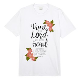Proverbs 3:5, Trust in The Lord, Scripture Christian Comfort Colors Adult Heavyweight T-Shirt