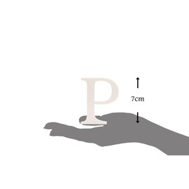 7cm Alphabet Letter White (P(Pack of 1))