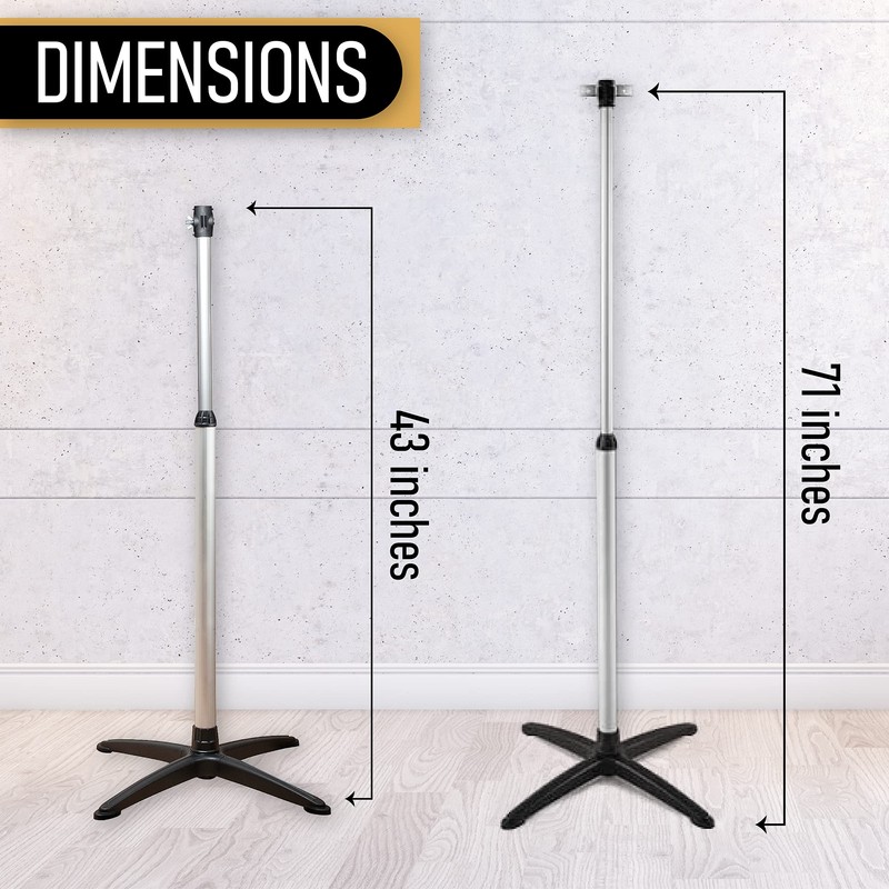 Veito Adjustable Tripod Stand for Infrared Heaters - Heavy-Duty &