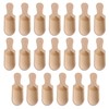 RDEXP 20PCS Wooden Scoop Set Sugar Salt Scoops Spoons for