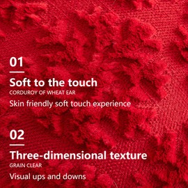 Xmas Throw Pillow Covers Christmas Cushion Pillow Covers Square Decorations Throw Pillow Covers 2 Pack for Sofa Living Room Home Red 30x50 cm