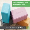 Gaiam Yoga Block - Supportive Latex-Free EVA Foam Soft Non-Slip