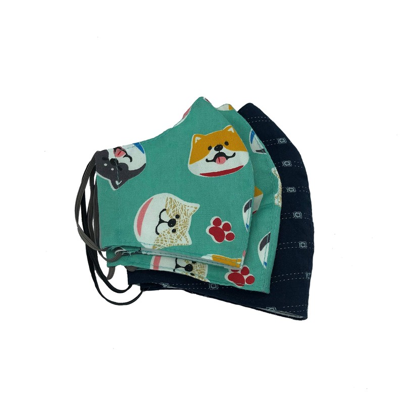 Kanguru Unisex Green Mask Adult, Multi-Coloured