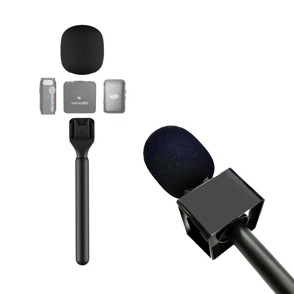 Kimyoaee ワイヤレス ラベリア マイク アクセサリー トランスミッター用ハンドヘルド マイク ホルダー スタンド For