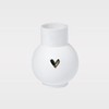 Ball Vase Heart Gold