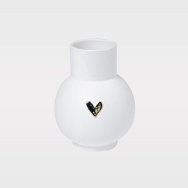 Ball Vase Heart Gold