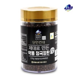 Donggangmaru 영월농협 동강마루 쥐눈이콩 청국장환 250g/1통 Yeongwol Nonghyup Donggangmaru Black Soybean Cheonggukjang Powder 250g/1 container
