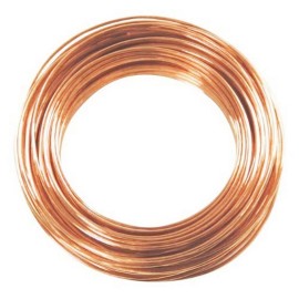 Copper Wire USA Bare Solid Copper Round Wire ( Dead Soft )  8 - 10 - 12 - 14 Ga. / 5 Ft Coil - 10 Ga - 5 Ft. Coil