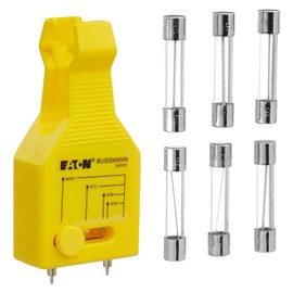 Bussmann AGC-EK Glass Tube Bonus Pack (60 Assorted Fuses + 1 Puller/Tester)