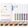 HERBENJOY Chameleon Eyeliner,Metallic Liquid Eyeliner Changing Long-lasting Holographic Glitter Multichrome