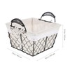 ABOOFAN Iron Wire Fruit Basket Liner Nordic Style Storage Basket