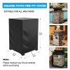 DUDSOEHO Fire Pit Cover Square Waterproof, 21.6"L x 21.6"W x