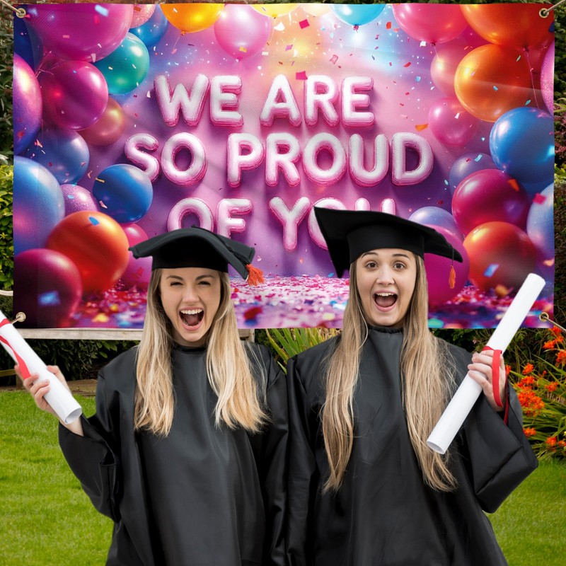 We Are So Proud Of You Banner - Congratulations Banner