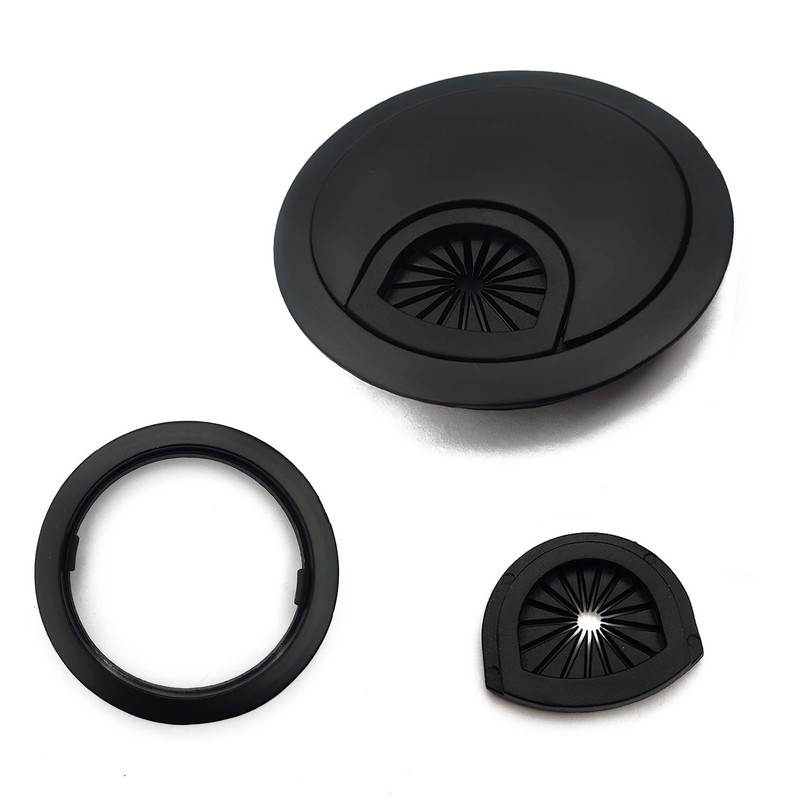 Pack of 2 Cable Grommets Desk, Cable Passage Diameter 60