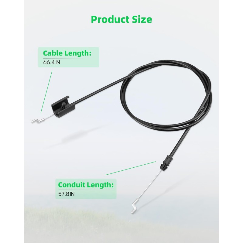 7103977YP Bail Cable Fit for Brute 22" Walk-Behind Mowe, Fit