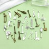 Sailanzi 78pcs Alloy Antique Silver Antique Green Tool Set Series