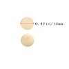 200pcs Half Wood Balls Unfinished Natural Half Ball Split Wood