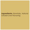 Better Belly Chicken Liver Rawhide Mini Dog Bones, 26-Count