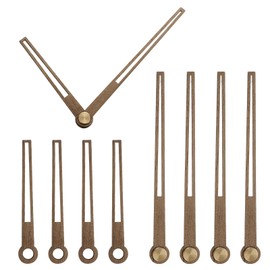 QUARKZMAN Set of 5 Wooden Clock Hands, Walnut Wood Clock Pointer Clock Set for Clock Repair, Fits 10 Inch Wall Clocks, 3.74 Inch