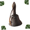 GRIRIW Iron Bell Hand Bells for Pet Training Rustic Decor