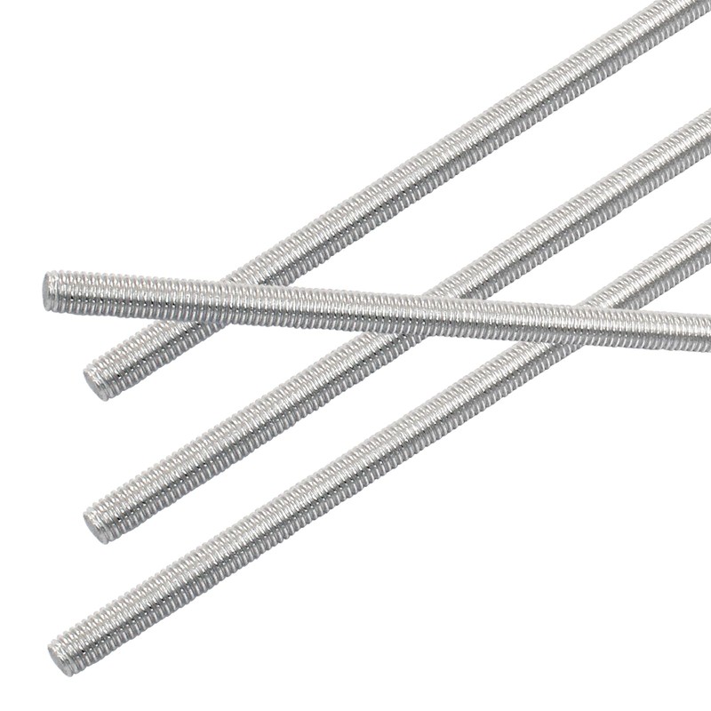 Cjueiom 4 Pcs M5 x 250mm Fully Threaded Rod, 304