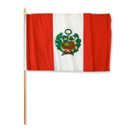 AES Peru 12"x18" Stick Flag (3)