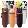 LIHIT LAB. PuniLabo Stand Up Pen Case (Pen Holder), Gray
