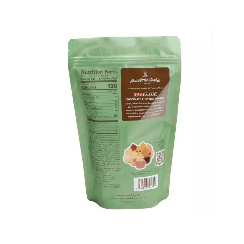 HONOLULU COOKIE COMPANY Chocolate Chip Macadamia Mini Bites Cookie 16
