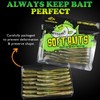 LUCKYFISHING Soft Plastic Baits Forked Tail Fishing Soft Bait for