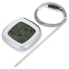 Wireless Food Thermometer Electronic Digital Touch Screen W/Timer Alarm for