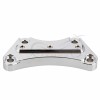 Unbranded Chrome Aluminum Cut Handlebar Riser Top Clamp For Harley
