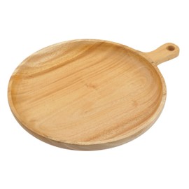 Captain Stag UP-2679 Wooden Dinnerware Dish, Curry Plate, Plate with Handle, 9.8 inches (25 cm), Woodbreath