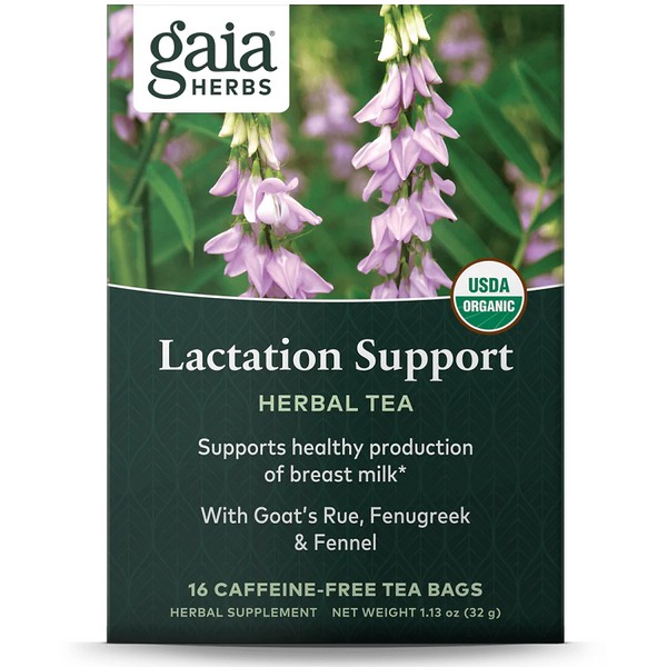 Gaia Herbs Lactation Support Herbal Tea Bags 16 - Expiry 05/07/24 - Discontinued Product
