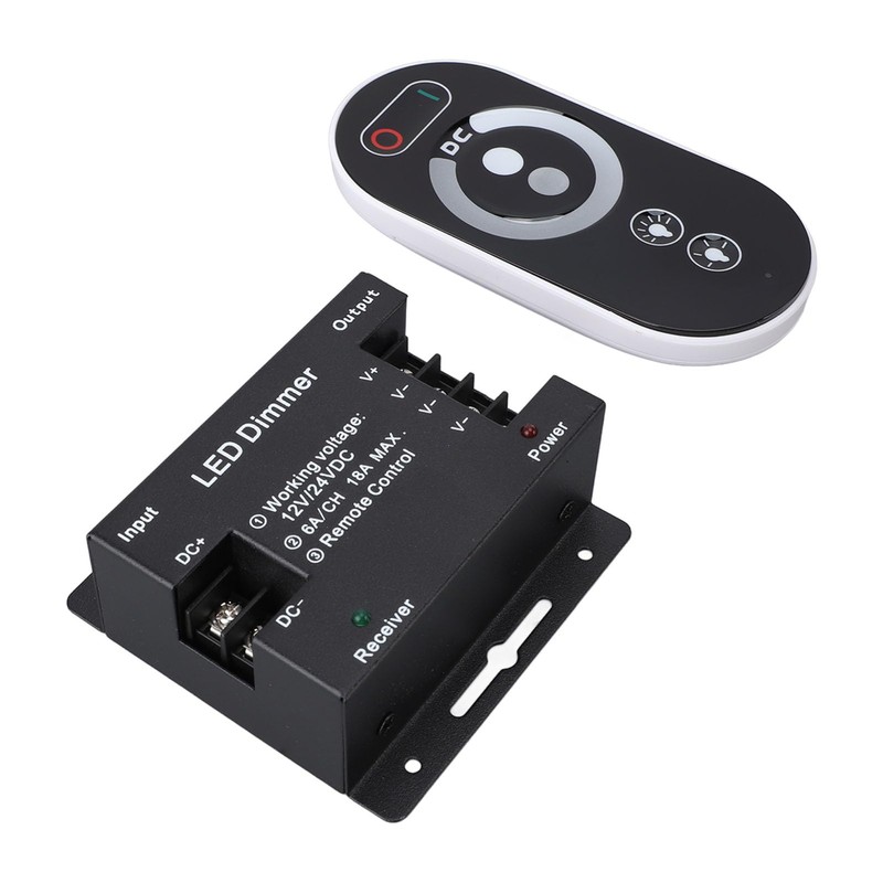 LED Light Strip Dimmer Switch DC 12V 24V 18A RF