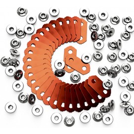 Hybrid Battery, Polished Copper Bus Bars & SS Wide Flange Hex Nuts set (for 28 modules)