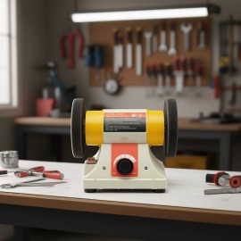 Bench Buffer Polisher 1/2HP 0 to 8000RPM 3-inch & 4-inch Wheels Variable Speed Professional Grade Electric ToolControl Type: Variable Speed, Product Type: Table Shaft Type
