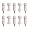 MOROBOR 10pcs Wooden Coat Hooks Shaker Pegs Decorative Coat Peg