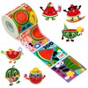 Haooryx 300pcs Make A Watermelon Face Scene Sticker Roll, Make