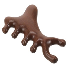 SAFIGLE Massage Comb for Scalp Stimulation Wide Tooth Comb for Curly Hair Portable Sandalwood Hair Massage Tool for Women Natural Luxurious Scalp Care