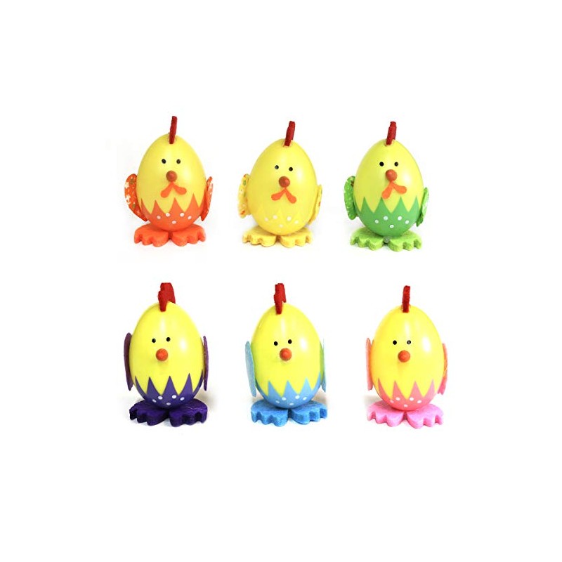 By Robelli 6pc 10cm Easter Egg Bonnet Shabby Chic Hanging