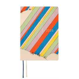 Hobonichi Techo 2025 HON Unsodo: Bijutsukai (Rainbow), Japanese Version (English Language Not Guaranteed), A6, 1 Page Per Day, January Start, Week Begins on Monday