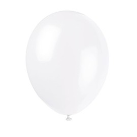 Unique Party 56842 - 12" Latex Linen White Balloons, Pack of 50