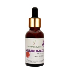 HealthAndYoga Kumkumadi Face Glow Oil - 100% Ayurvedic - Boosts glow & brightens Skin - Anti-Aging - Reduces dark spots, pigmentation - For all Skin types - 30 ml