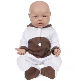 Vollence 17 inch Full Silicone Baby Doll That Look Real,Not Vinyl Material Dolls,Reborn Baby Doll,Real Baby Doll,Lifelike Baby Dolls - Girl