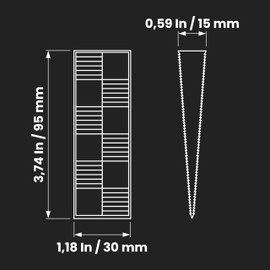 Repa Market Ridged Plastic Building Wedges - Shims for Leveling - 3.74" x 1.18" Inch/Pack of 20 - Construction Spacers - Leveler Wobble Shim for Home Improvement - Leveling Floor, Furniture, Window