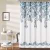 Lush Decor Tanisha Shower Curtain, 72" x 72", Blue &