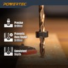 POWERTEC Drill Bit Stop Collar Set, 7 Piece Set Adjustable