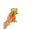 REXRYZ Medieval Brass Chalice Goblet, Vintage Golden Wine Cup, King