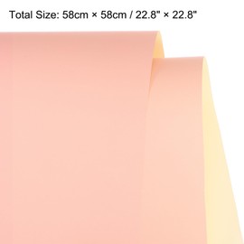 MECCANIXITY Flower Wrapping Paper Waterproof Floral Wrap Lotus Pink & Brown Gift Packaging 22.8 x 22.8 Inch Used for DIY Crafts Bouquet Packaging 20 Pcs