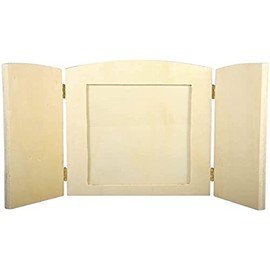 Rayher Wooden Photo Frame, FSC Mix Credit, 18.5x13x0,6cm, w. Folding Side Parts, miscellaneous Wood, 1.85 x 1.35 x 0.16 cm